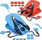 Pool Cornhole Board Set, 3ft x 2ft Corn Hole Games for Adults, Cornhole Set Floating, Pool Games for Adults, Water and Land Dual-Purpose, Easy Setup, Beach Toys for Family, Beach/Lawn Toys
